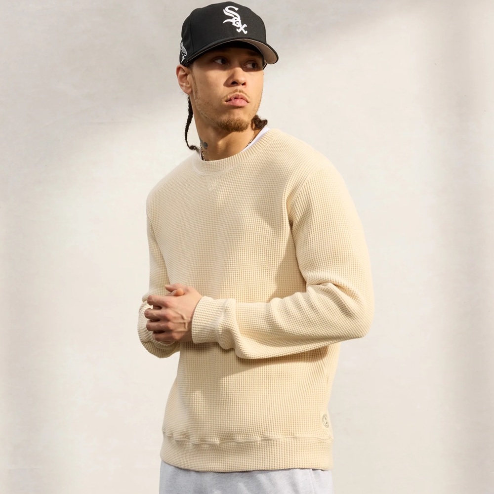 OVO waffle long sleeve 100% cotton - oatmeal